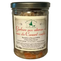 Garbure aux ailerons et cous de canard confits 750g