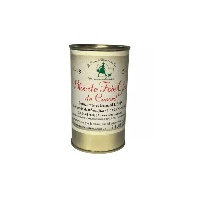 Bloc de foie gras de canard 190g