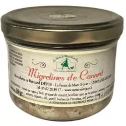 Migrelines / Rillettes de canard 180g